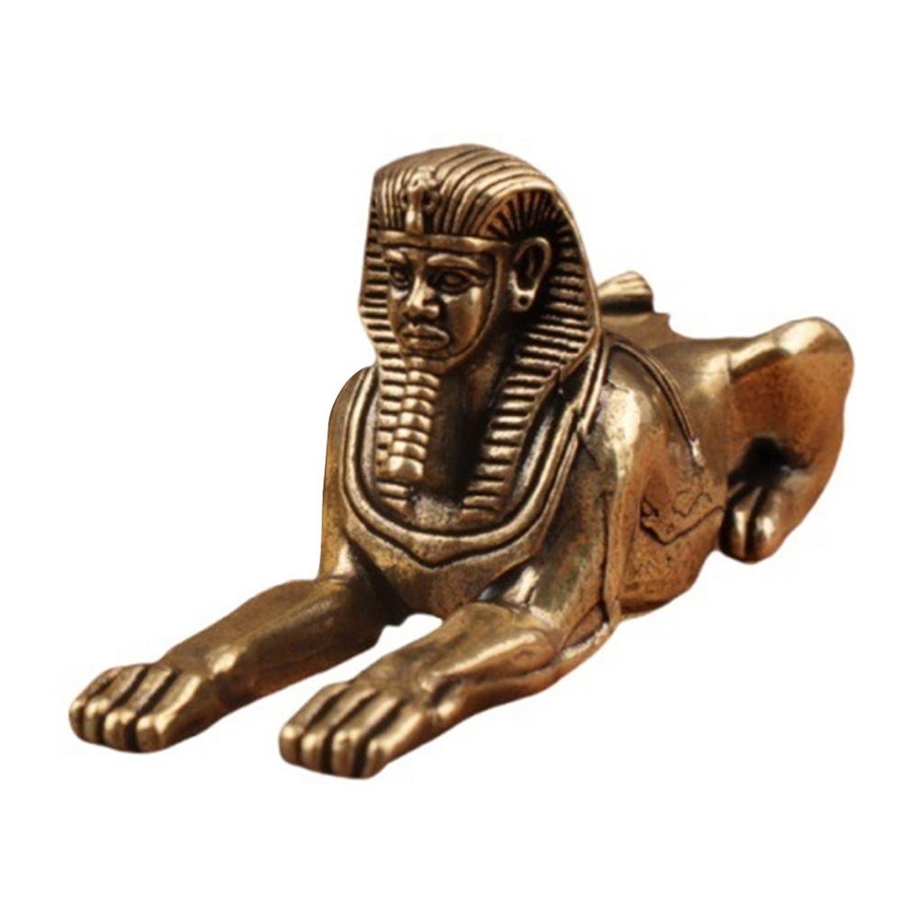 Egyptian Style Sphinx Figurine Statue Collectible Figurines Egypt Souvenirs for Home Office Desktop Decorations Gift