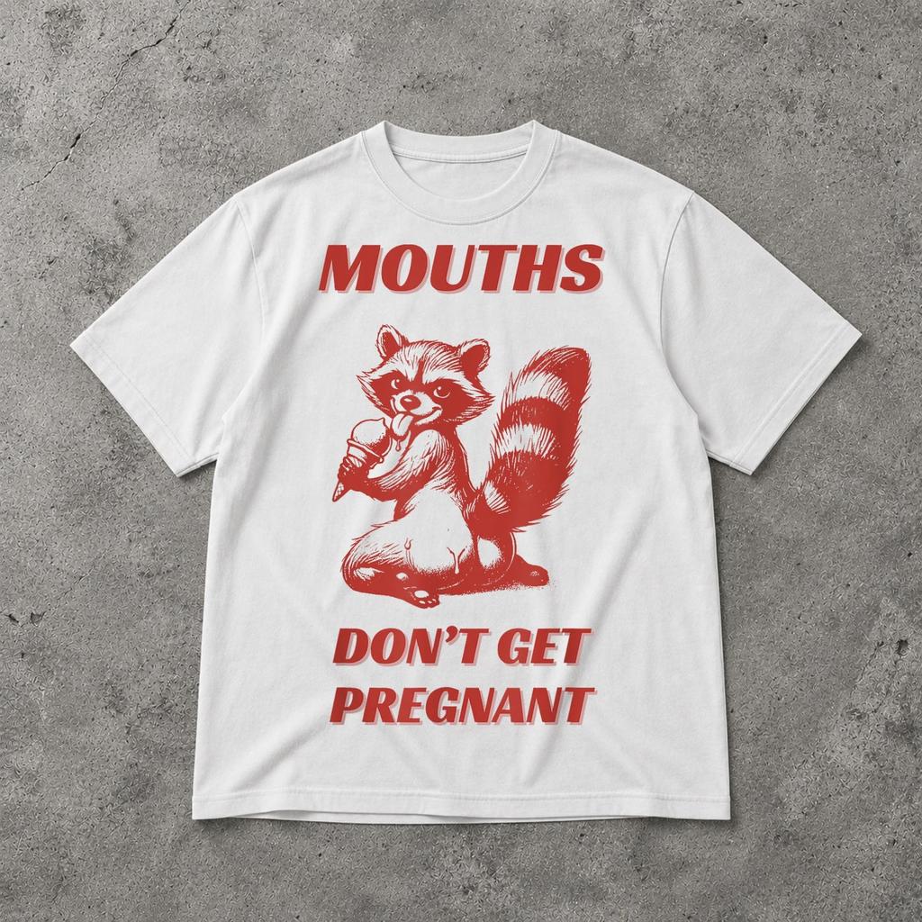 Maglietta "Le bocche non restano incinte", t-shirt grafica femminista audace, top casual di affermazione per l'attivismo, regalo perfetto per i sostenitori dei diritti delle donne