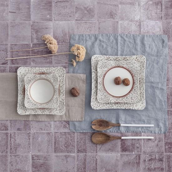 

Güral Porcelain Набор столовой посуды квадратной формы Spinoza из 24 предметов