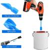4Pcs Abs Plastic Paint Mixing Propeller Rod Epoxy Resin Mixer Stirring Rod 12.5/16.5/22Cm Paint Mixer Electric Drill Attachment