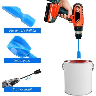 4 Stück ABS-Kunststoff Farbe Mischpropellerstab Epoxidharz Mischer Rührstab 12,5/16,5/22 cm Farbmischer Bohreraufsatz
