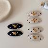 Cute Fringe Clip with Small Horse Polka Dot Oval Hairpin, A Light and Fresh BB Hairpin.