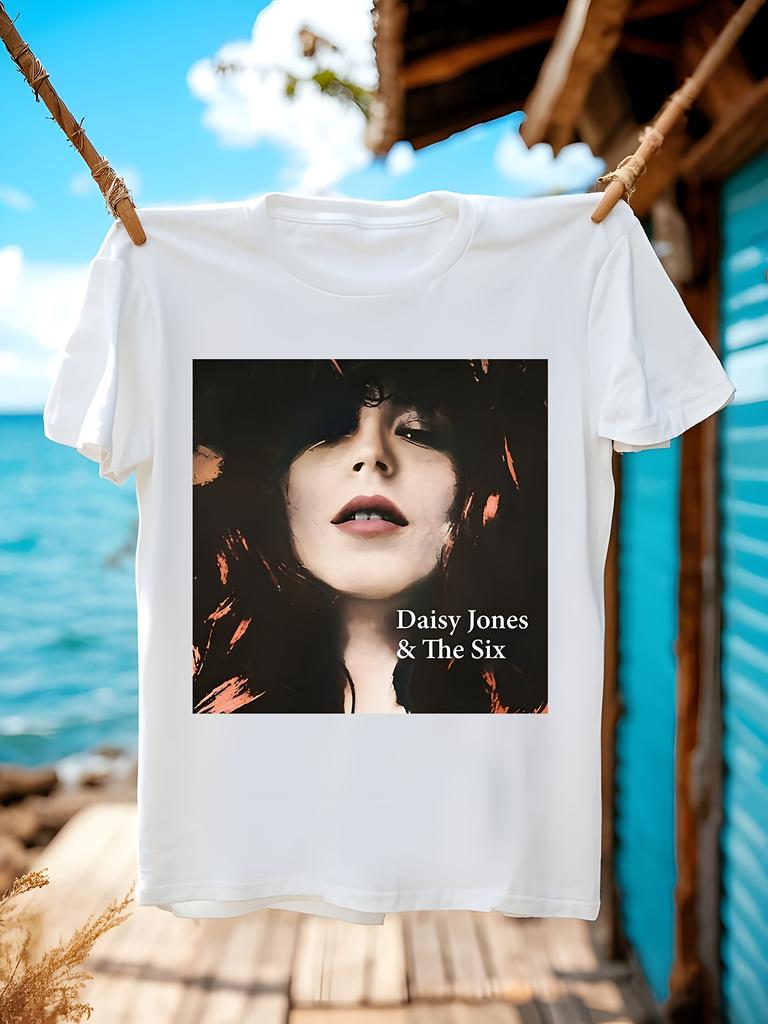 Daisy Jones _Amp_ The Six Graphic Tshirt Black Tee with D...