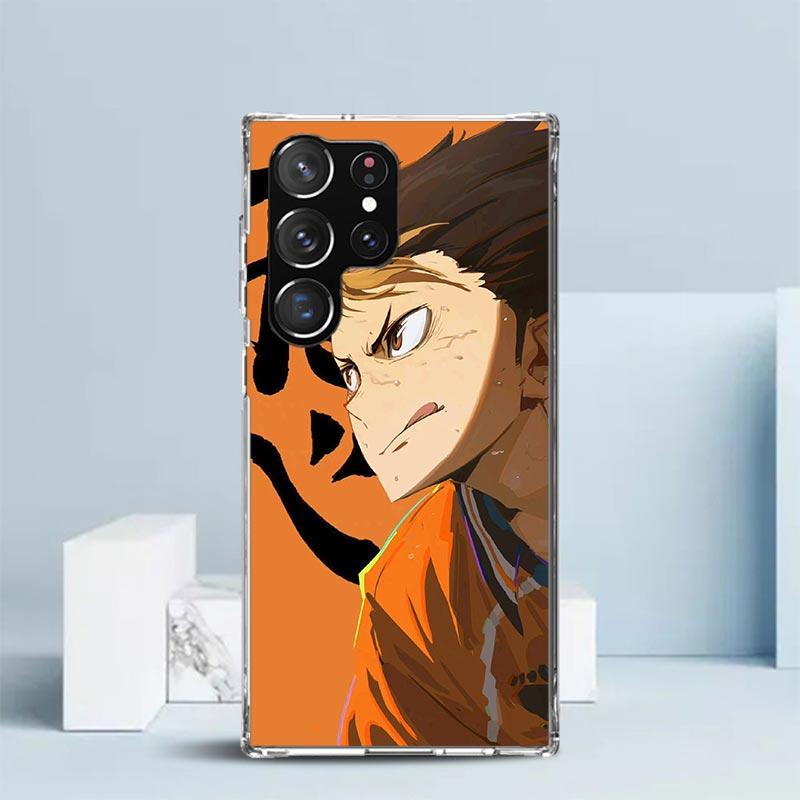 Haikyuu Oya Volleyball Anime Soft Cover for Samsung Galaxy S25 Edge S26 S24 S23 Ultra Phone Case S22 S21 Plus S20 FE Print Patte