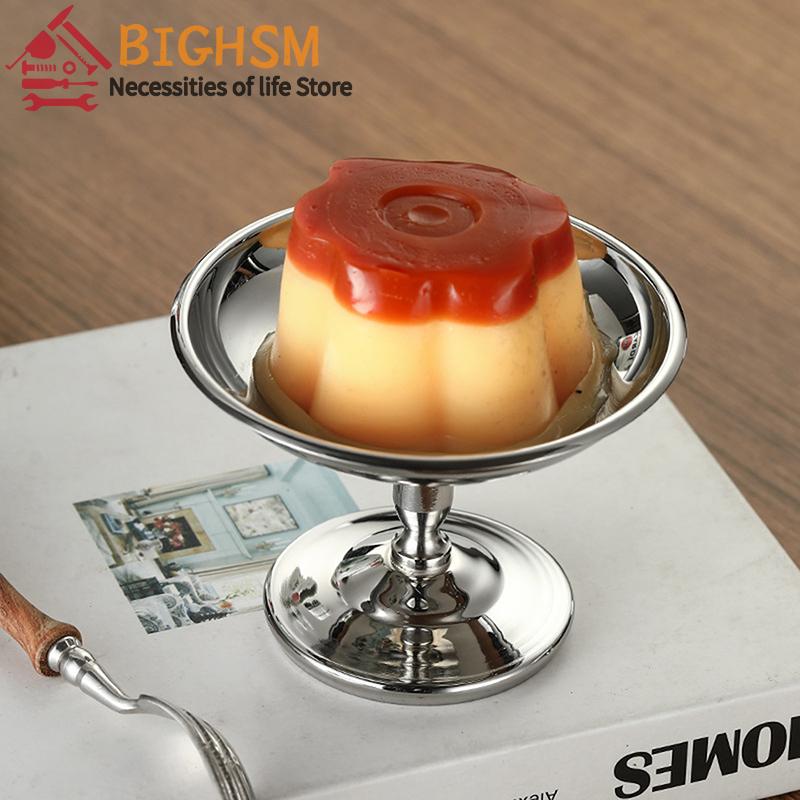 Hot Sale Stainless Steel Ice Cream Cup,Pudding Dessert Bowl,High Base Dessert Cup,Fruit Salad Serving Dish,Cake Plate Snack Dish