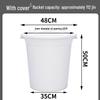 Durable Round Plastic Bucket with Lid for Household Water Storage, Large & Extra-Large Capacity