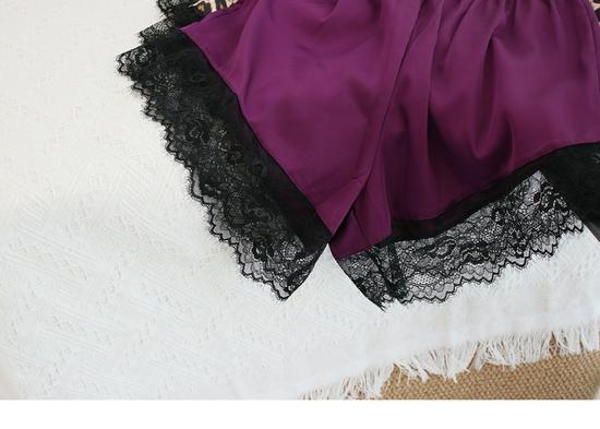 Lace Patchwork Chiffon Safety Shorts for Women - Summer Thin Anti-Exposure Underwear