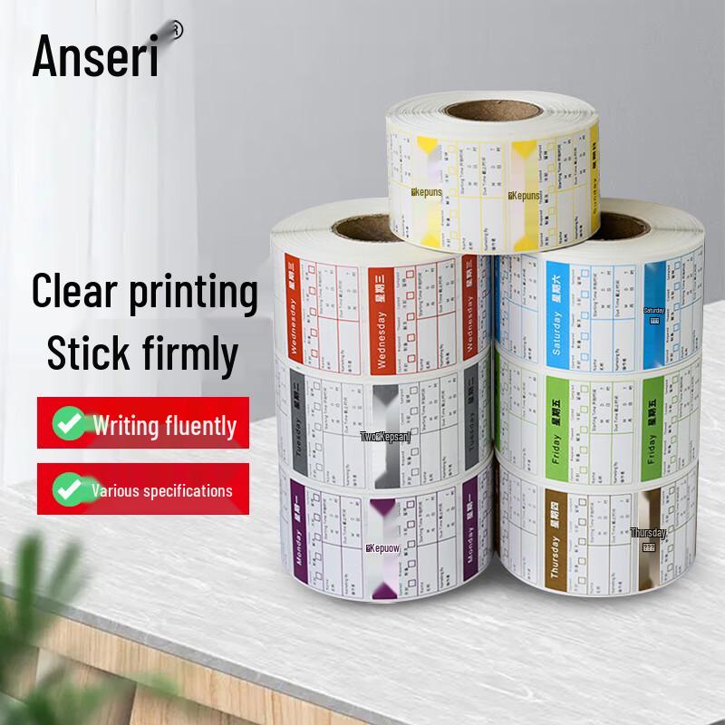 Removable Weekly Food Prep Labels