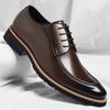Leather shoes business leather shoes large size three joint leather shoes men pointed suit shoes men