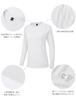 KEFITEVD Long Sleeve Plus Solid Perfect for and Outdoor Size L Women's T-Shirt, Size, Fleece-Lined, Quick-Drying, Color, Sports, Hiking, Yoga,