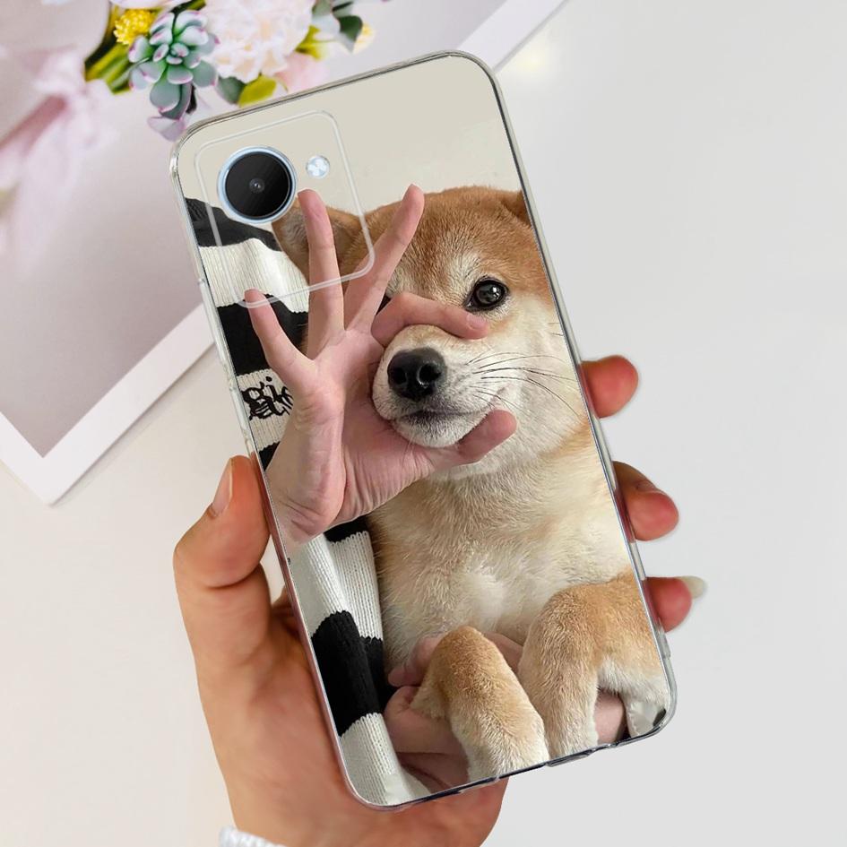 Für Realme C30 C30S Hülle RMX3690 RMX3581 Süßer Panda Weiche Klare Silikon Handyhülle auf RealmeC30 RealmeC30S Narzo 50i Prime Funda