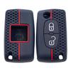 Citroen C2 C3 C4 C5 C6 Xsara Berlingo Peugeot 207 307 308 407 607 807 Koruyucu Anahtarlık İçin Silikon Flip Uzaktan Kumandalı Araba Anahtarı Kılıfı