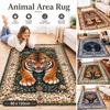 Soft Plush Tiger Floor Mat Wild Animal Print Living Room Mat New Bedroom Door Mat  Bedroom Entrance
