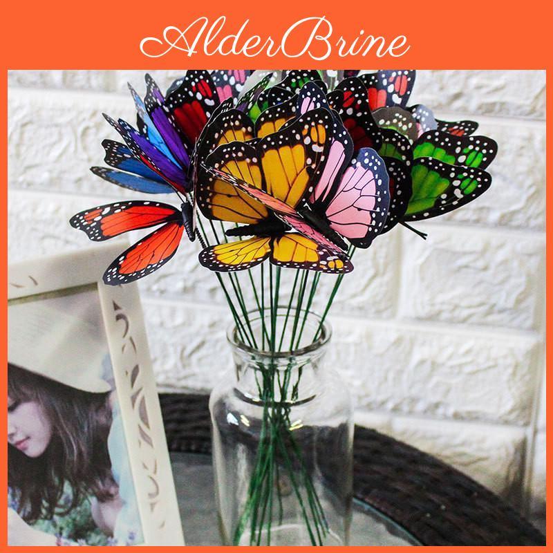 10pcs Simulation Butterfly 3d Butterfly Waterproof Garden Flower Wedding Yard Planter Outdoor Flower Pots Decoration