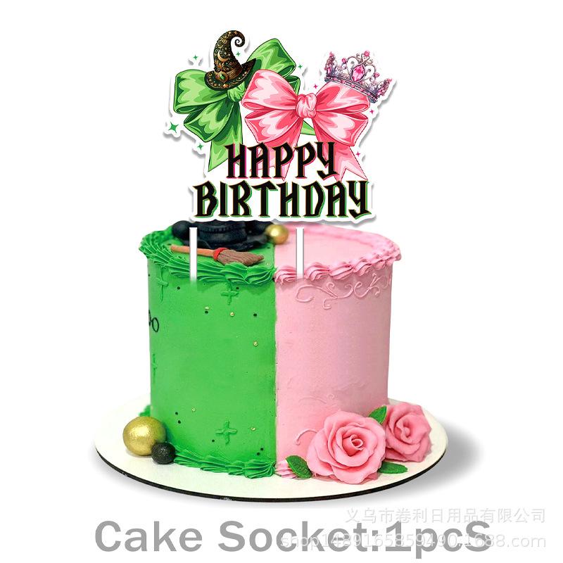 

Spot Erasing Magic Wicked Witch Drama Wicked Birthday Party Supplies Scene Arrangement Glasses Poster Large power strip