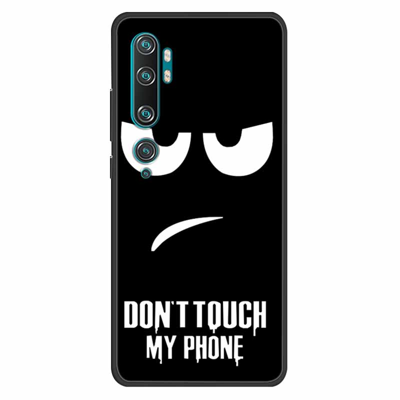 For Xiaomi Mi Note 10 Case Silicone Soft Owl Lion TPU Fashion Back Cover For Xiaomi Mi Note10 Cases Protective Printed Covers
