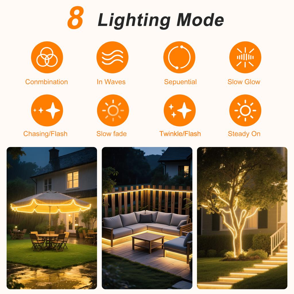 DC 24V 480 LEDs/m Solare COB LED Streifenlicht Außen Wasserdicht Warmes Natürliches Weiß Flexibles Klebeband RA90 Lineare Beleuchtung