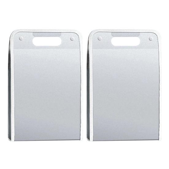 2Pcs Accordion File Organizer 13 Pockets Portable Document Receipt Organizer for A4 Files Waterproof Expanding Files Folder Schoolbag Office Supplies
