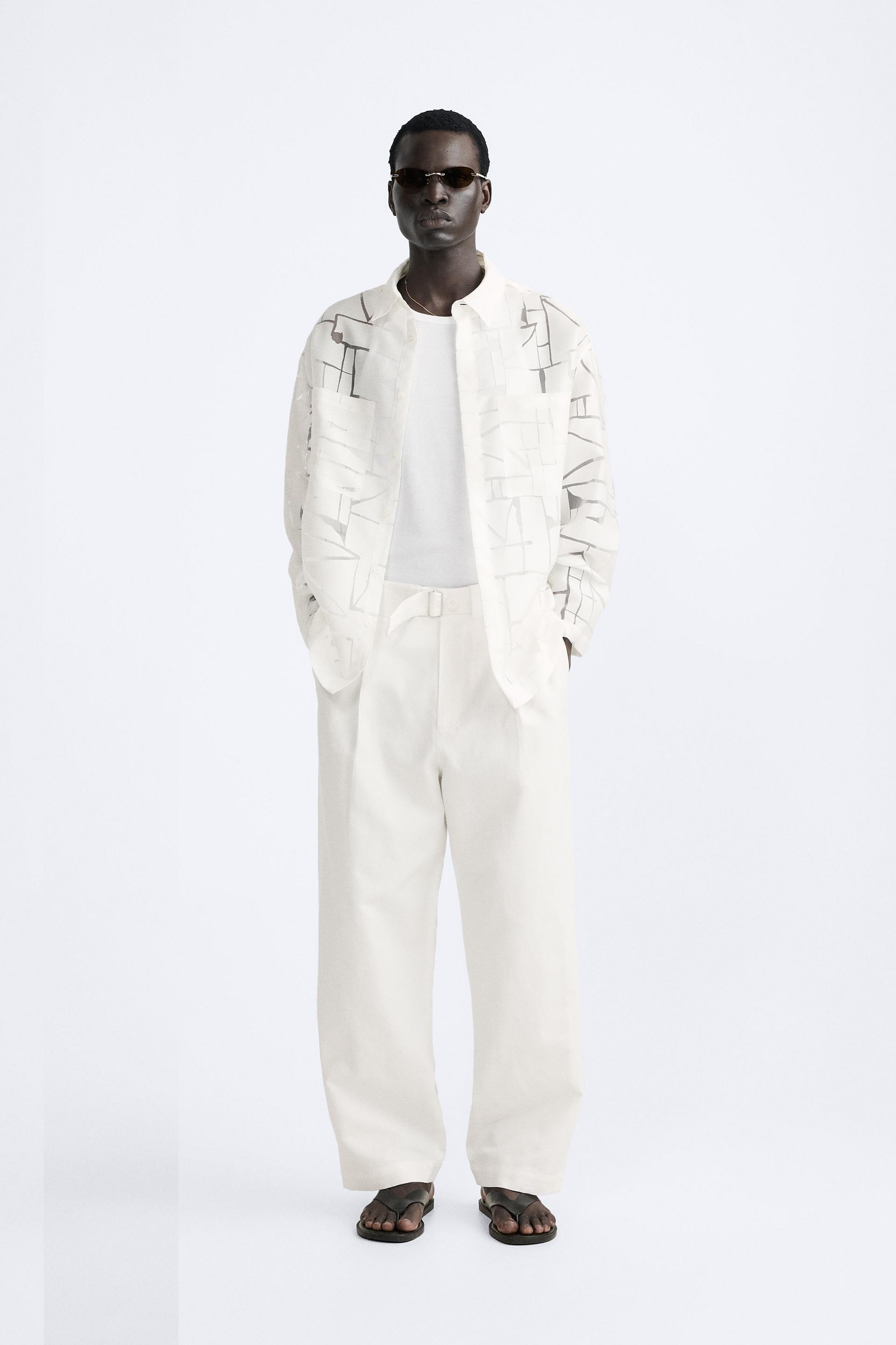 

РУБАШКА ИЗ ПРОЗРАЧНОГО ЖАККАРДА