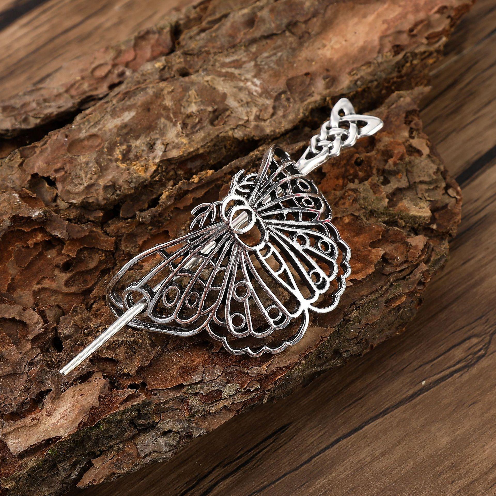 

Punk-style Retro Viking Butterfly Alloy Hairpin Parties Music Festivals Cosplay Occasions Fashionable and Personalized Headwear