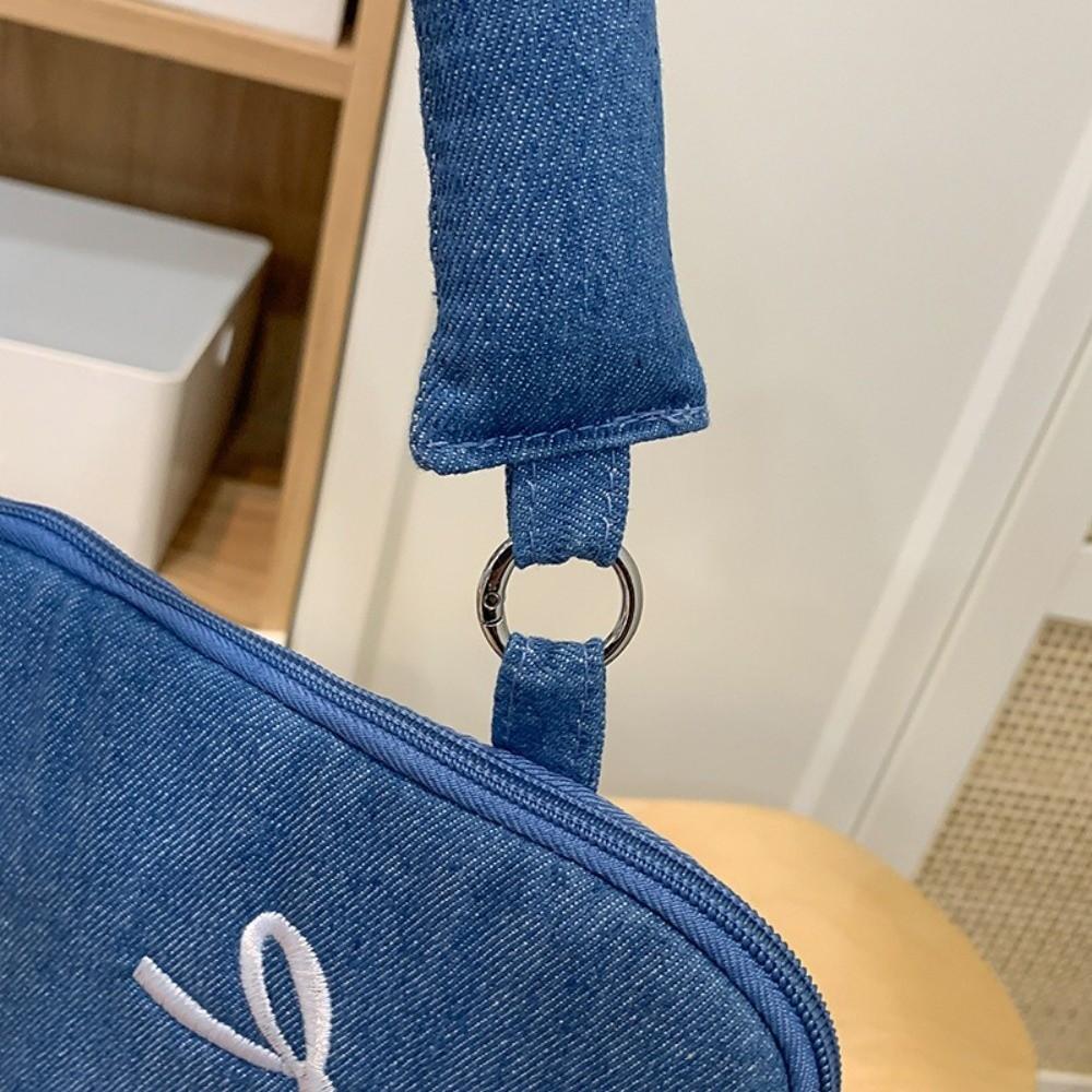 14 Inches Laptop Bag Bowknot Embroidered Computer Handbag Modern Computer Bag  Daily Commute