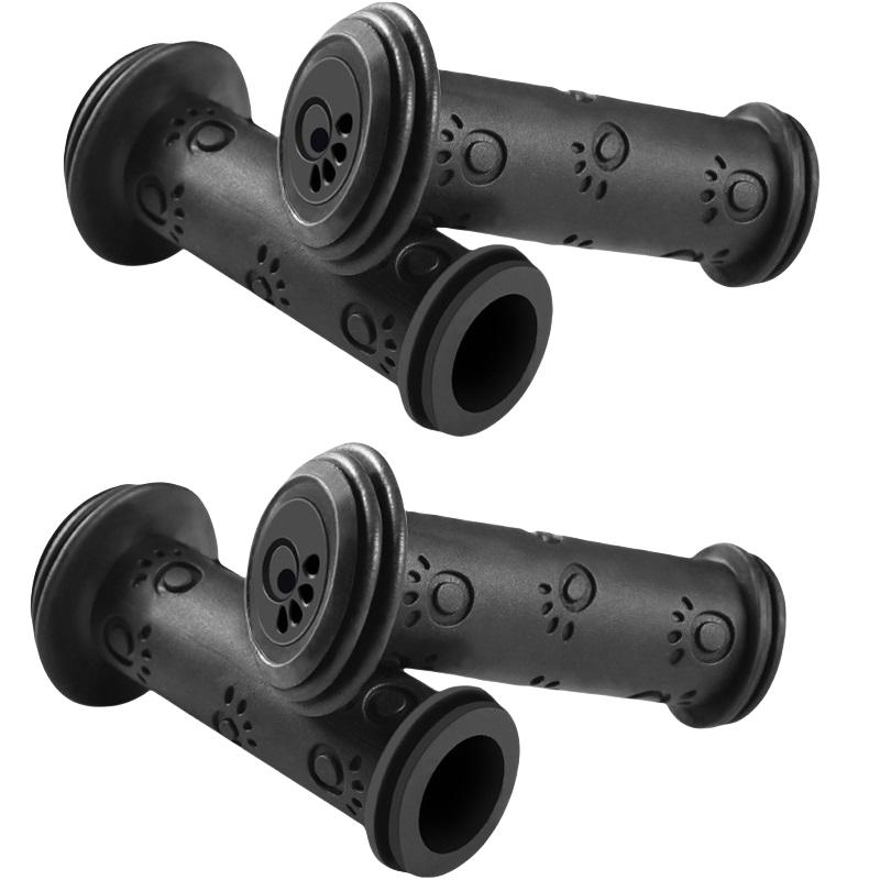 

2 пары нескользящих резиновых ручек для руля скутера и велосипеда 22 мм чехол для ручки чёрный