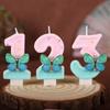 Butterfly Number Birthday Candle Cake Party Decoration Birthday Handmade Candle 0-9