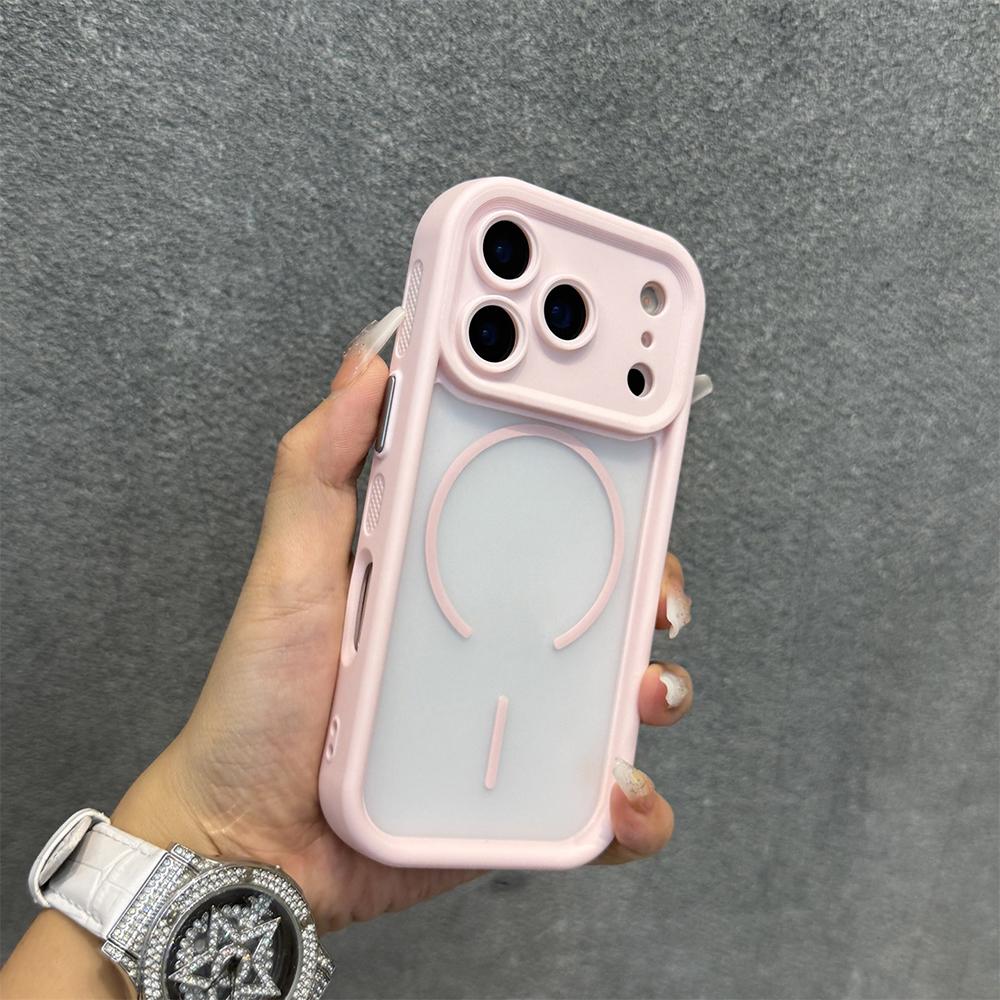Luxus Matte Armor Für Magsafe Magnetische Handyhülle Für iPhone 17 16 15 14 13 Pro Max Plus 17Pro Kabelloses Laden Stoßfeste Hülle