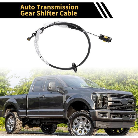 Automatic Transmission Gear Shifter Cable for Ford F-150 2015 2016 2017 2018 2019 Auto Trans Gear Shift Control Lever Cable No.FL3Z7E395D Metal