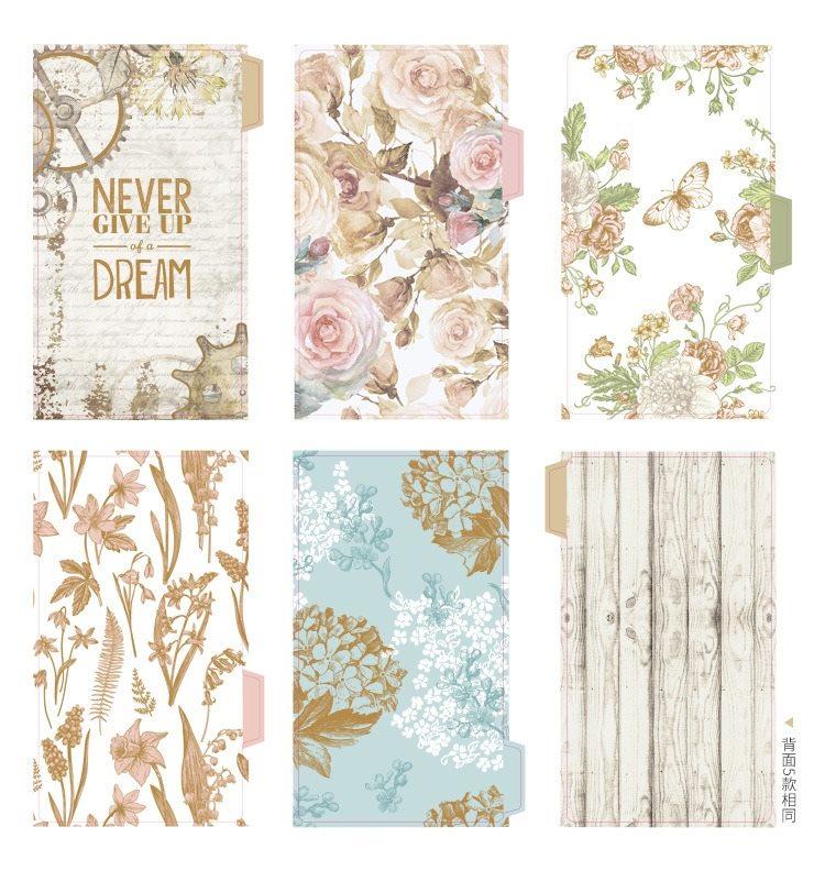5 sheets/set Loose leaf, fresh index, separated pages, photo album, journal materials