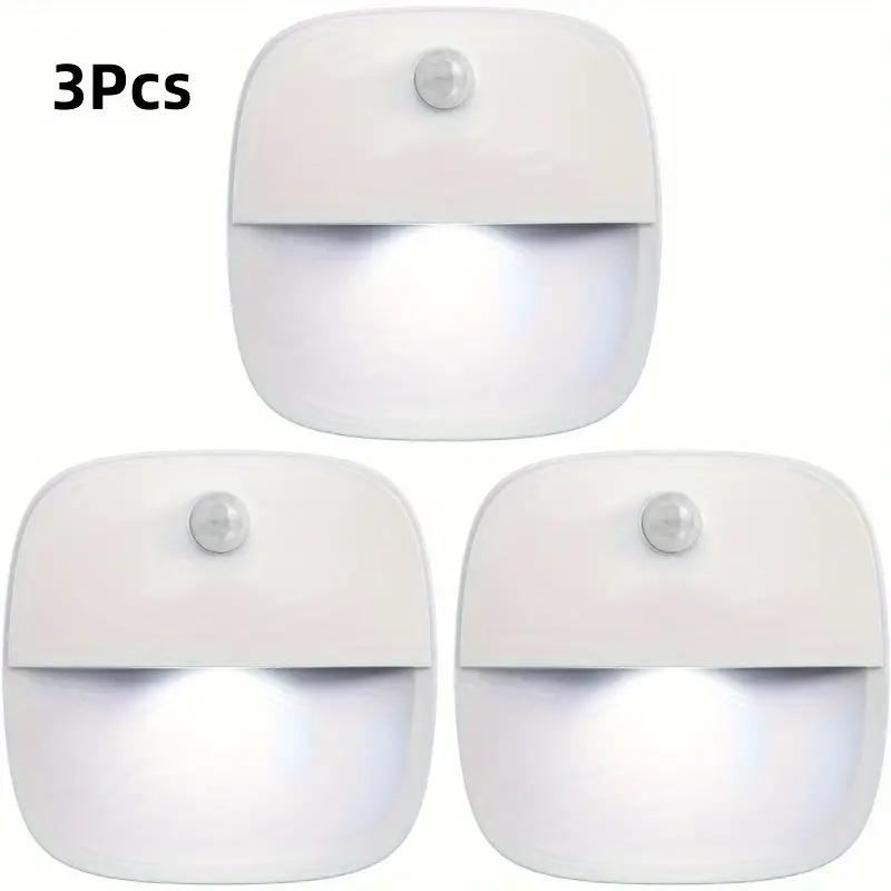 Motion Sensor Light Indoor LED Night Light Stick On Nightlight Battery Operated Lights for Hallway Stair Bathroom Closet Bedroom