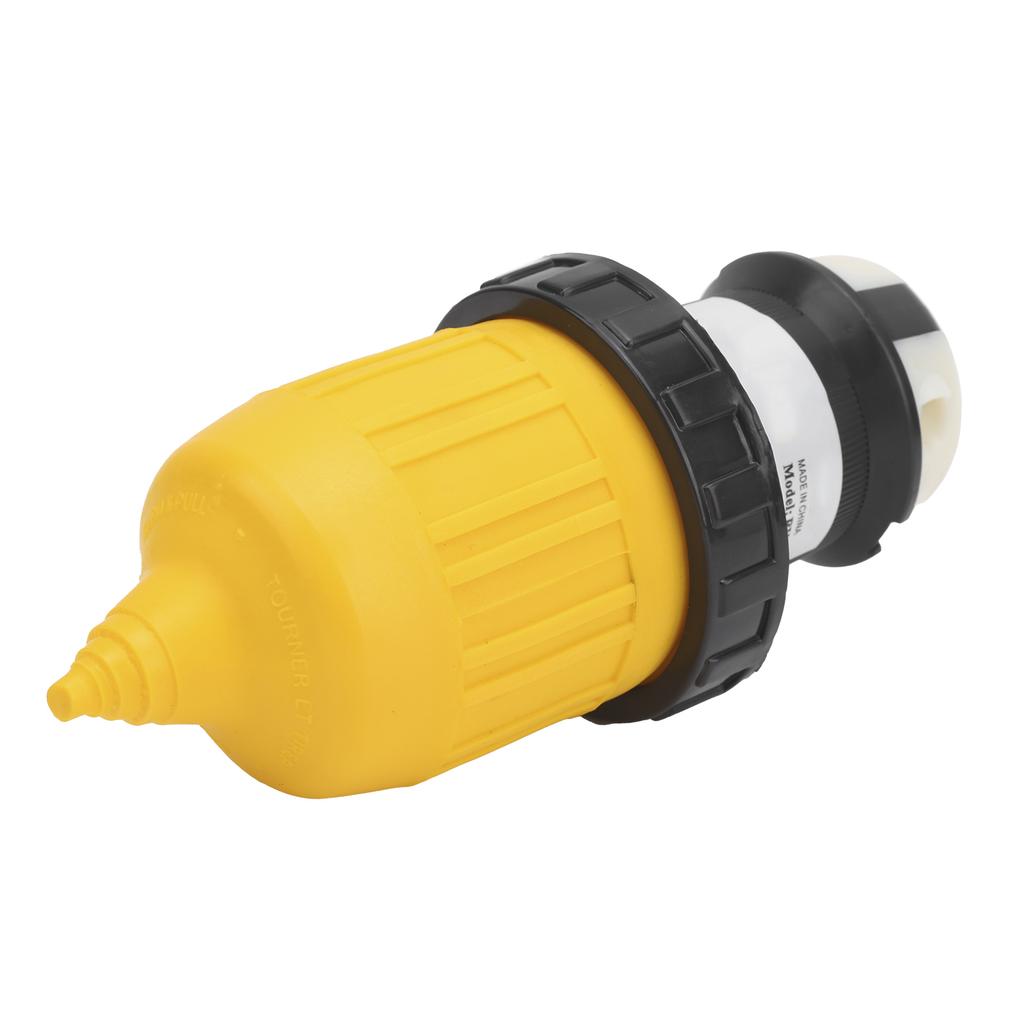 RV Cord Connector Locking Plug W/Cover Ring Power Socket 30Amp 125V for Caravan Trailer