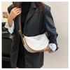 Soft Faux Leather Crescent Moon Bag for Women, Trendy 2026 Minimalist Shoulder Crossbody Purse, Korean Style Fashion Handbag
