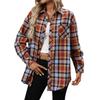 Women's 2025 Autumn Retro Plaid Long Sleeve Shirt – Versatile, Elegant Hong Kong Style Outerwear