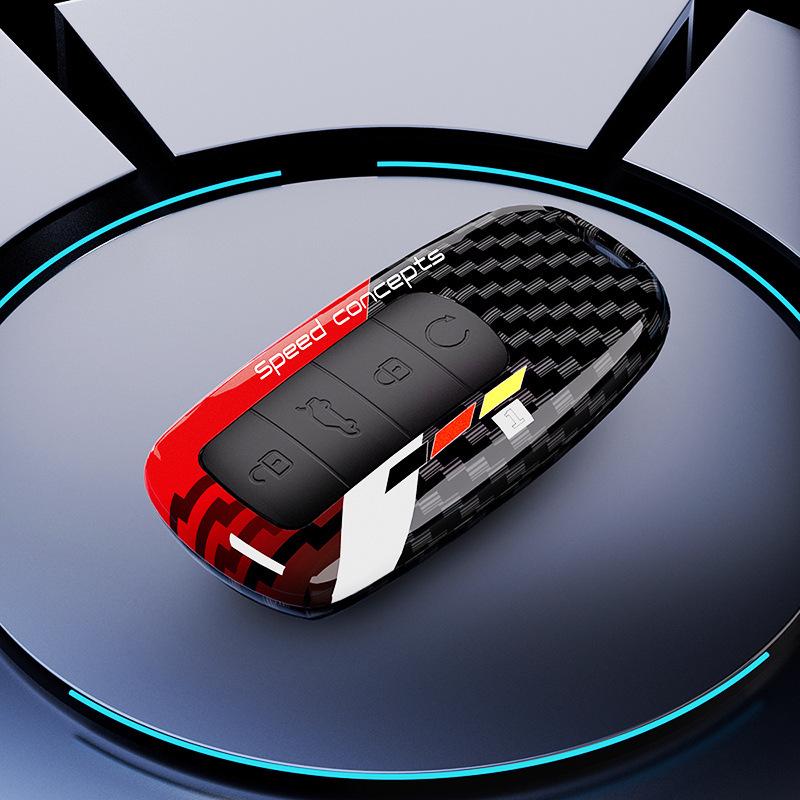 

Compatible Key Case for Chery Omoda, Arrizo 5plus, Tiggo 7plus/8plus/8pro - Painted Design PE Transparent Bag