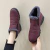 Women's Snow Boots Big Red Wedge Heel Shoes for Woman Elegant with Medium Heels On Slip Anti Skid Cosplay Plus Warm Work Plush