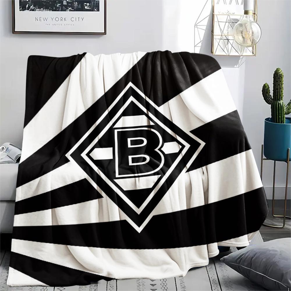 1pc Borussia Print Flannel Blanket, High quality Comfortable for All Seasons, Home Decor, Warmth and Comfort, Perfect for Christmas Gifts17