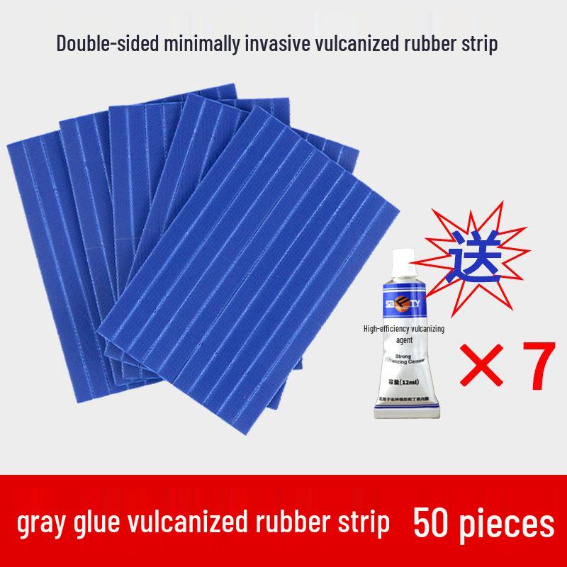 Motorcycle & EV Tire Repair Kit with Vulcanized Rubber Strips & Glue