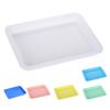 10Pcs Painting Plates Plastic Art Trays Stackable Non-Slip Design Widely Used Easy To Clean DIY Projects Colored Serving Trays