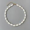 Women'S Neck Chain Rectangular Shell Necklace Women'S Light Luxury Fashion Bamboo Temperament Versatile Necklace