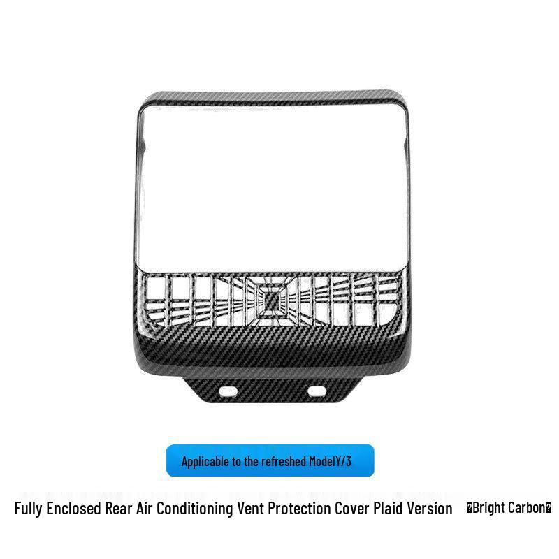 MYModel3 Rear Console Screen & Air Vent Protective Mesh Cover