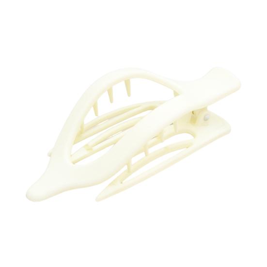 

Женская заколка для волос в форме листа с противоскользящими зубцами, заколка для волос сзади бежевый