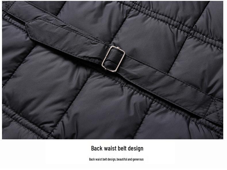Leichte Stehkragen Daunenweste für Herren für Herbst/Winter – Ärmellose Jacke in Übergröße