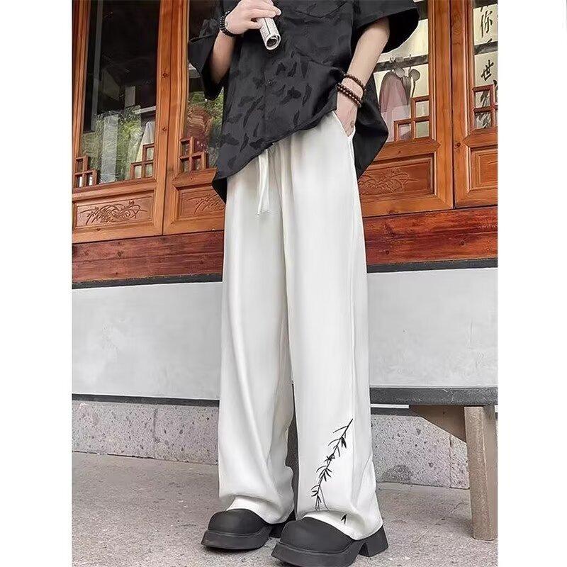 Pants Men's Spring and Summer Drooping Feeling Straight Casual Suit Trousers Summer