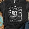 Vintage 1971 50th Birthday Svg Distressed Design Digital Download Vintage Graphic Stylish Homme Comfortable