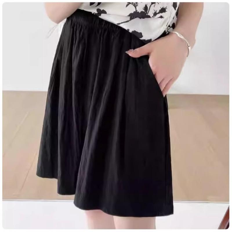 

Женские шорты для беременных на весну и лето, не тянущие живот, свободные повседневные шорты с широкими штанинами, пятиточки, наряд для беременных 5XL