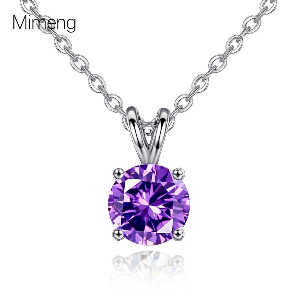 Cross-border Zircon Pendant Necklace - Women's Stylish Clavicle Chain with a Unique, Simple Design