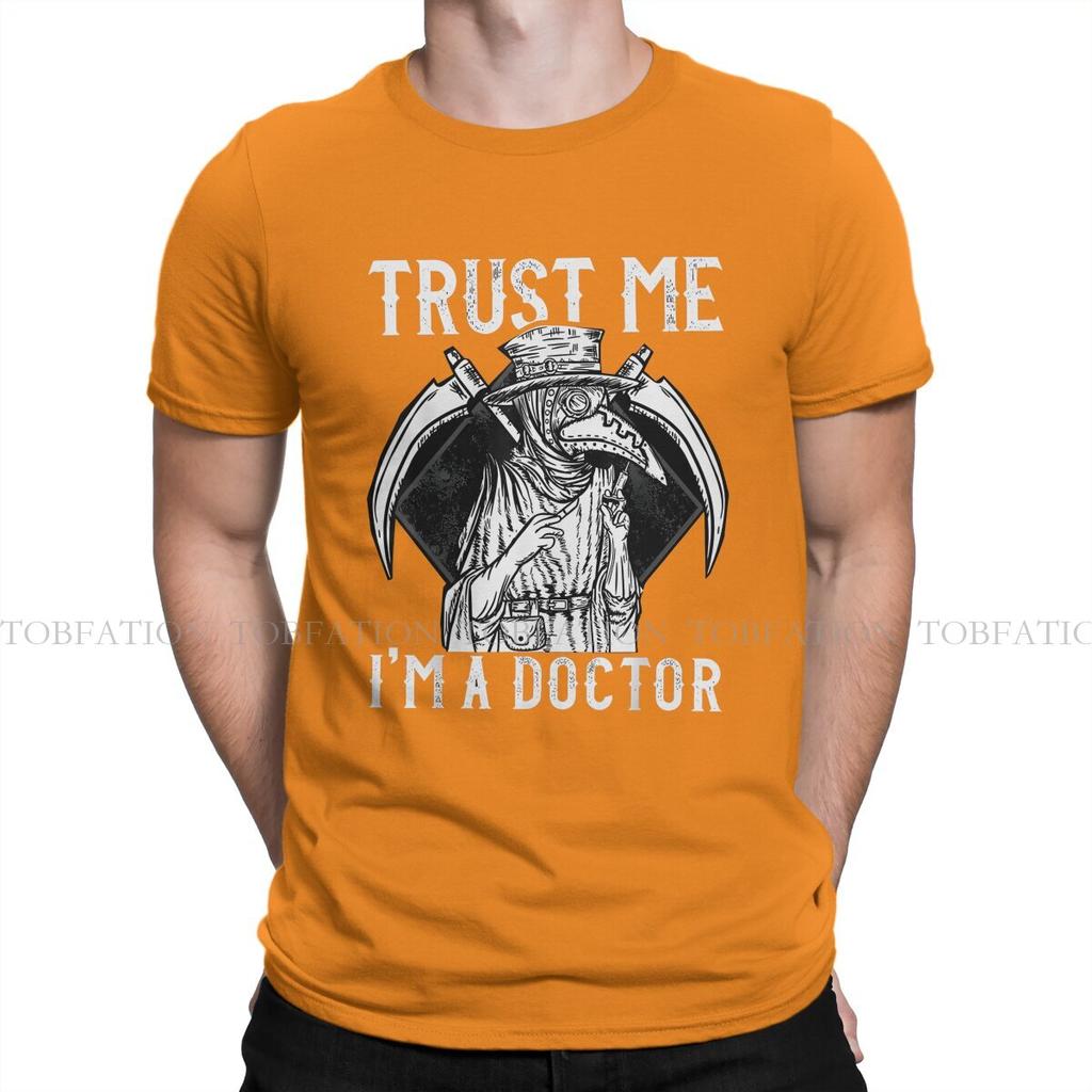 Trust Me Im A Doctor Steampunk L Men Tshirt Plague Doctor Crewneck Tops 100 Cotton T Shirt Humor Top Quality Gift Idea