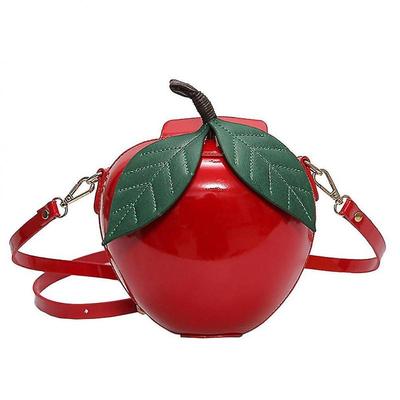 1pc Girl Crossbody Bag Simple Small Shoulder Bag Apple Shaped Coin Bag-hao