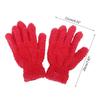 Winter Warm Gloves Stretchy Mittens Adult Coral Velvet Solid Color Full Finger Gloves Skiing Gloves for Cold Weather